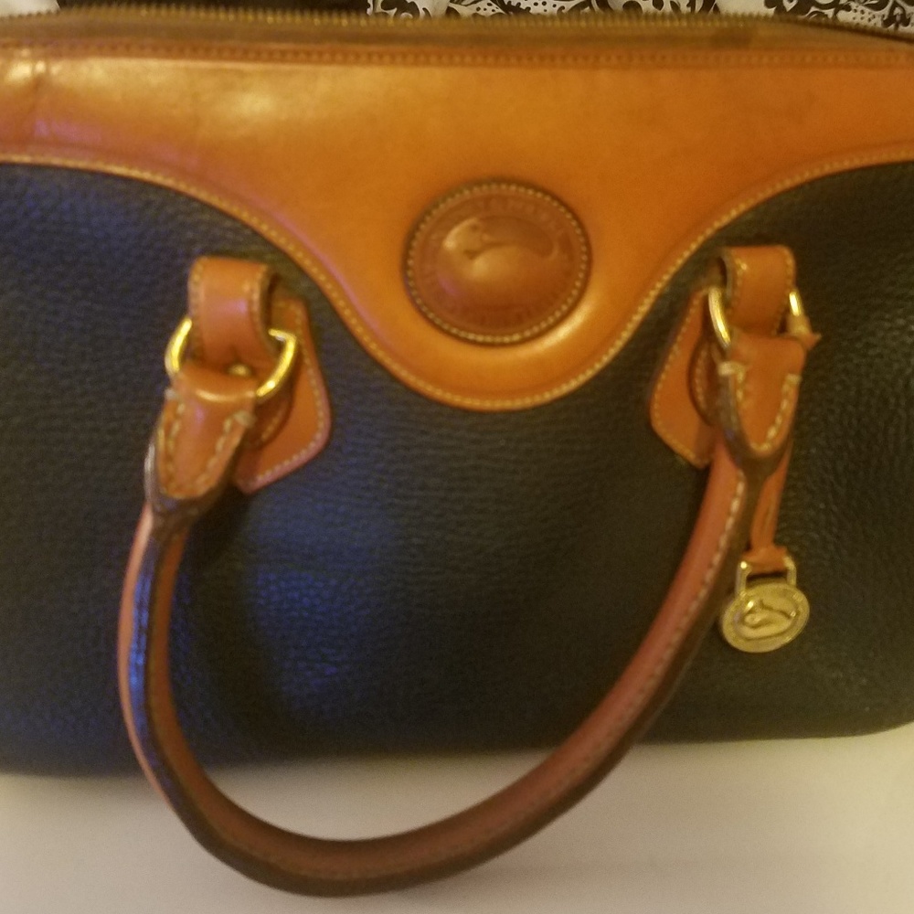 Vintage 80s Dooney & Bourke Mini Satchel Purse Han